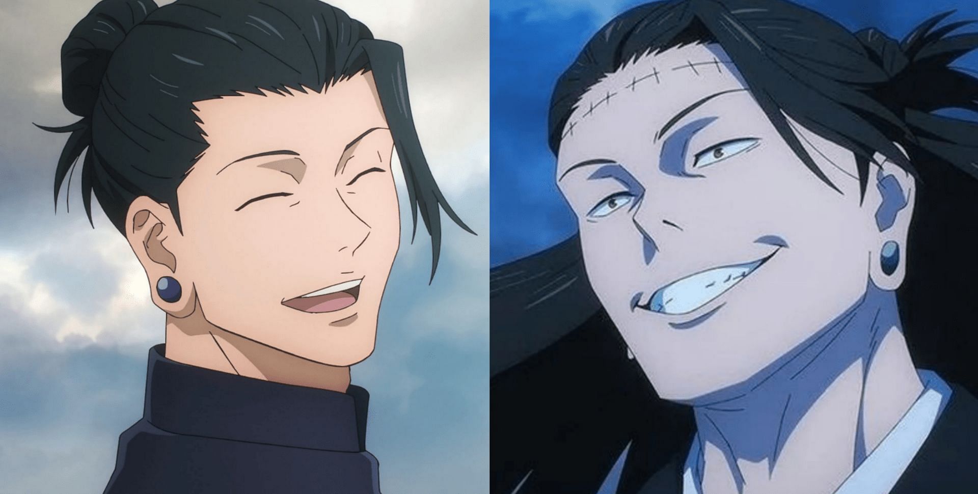 Suguru Geto (left) and Kenjaku (right) in Jujutsu Kaisen (Image via Sportskeeda)