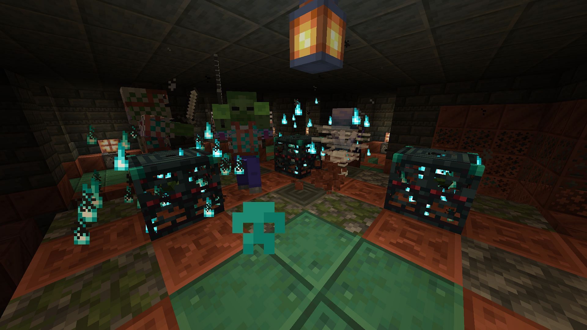 A trial omen activates in Minecraft 1.21 (Image via Mojang)