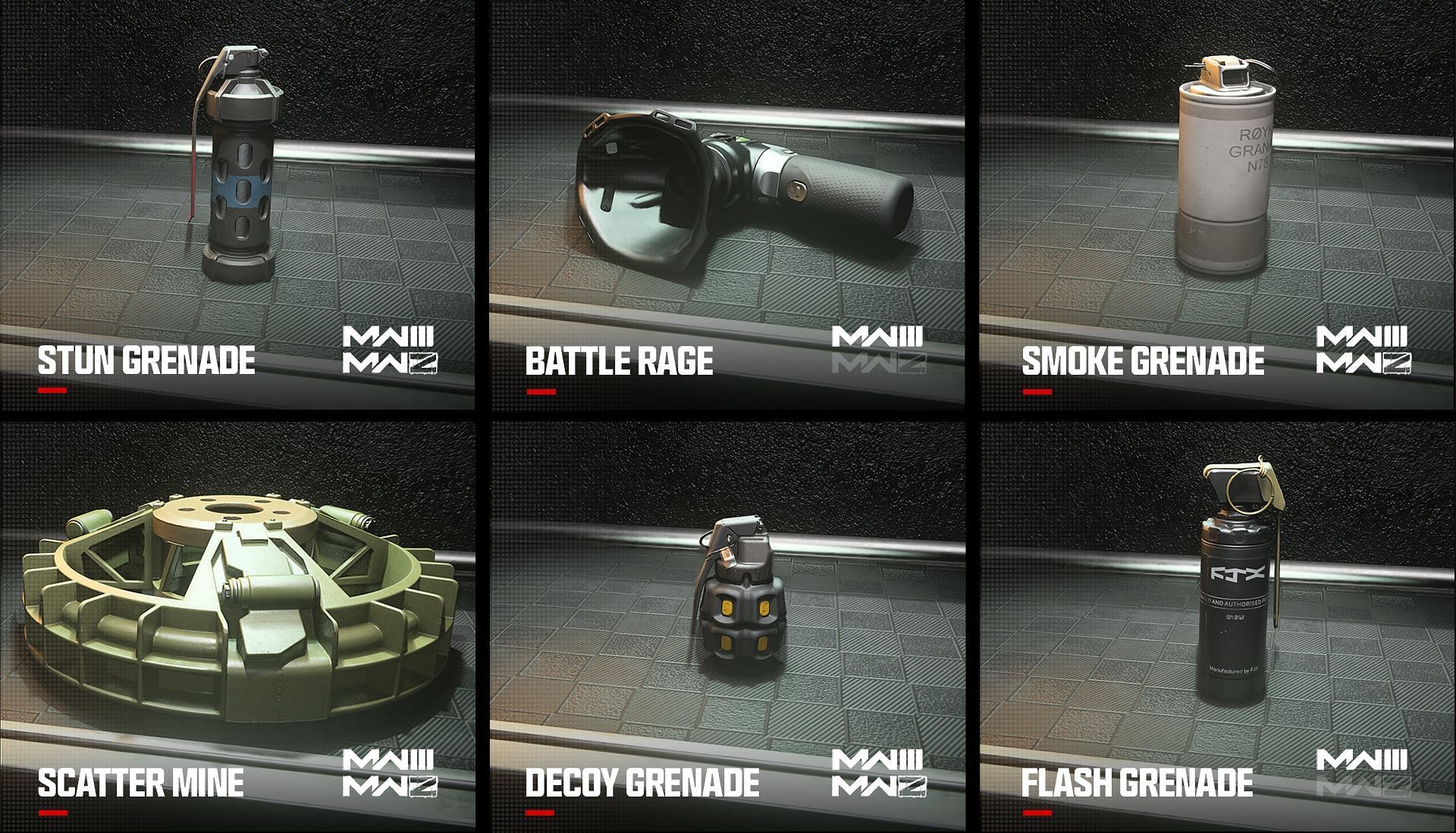 A set of Equipment in Warzone (Image via Activision)