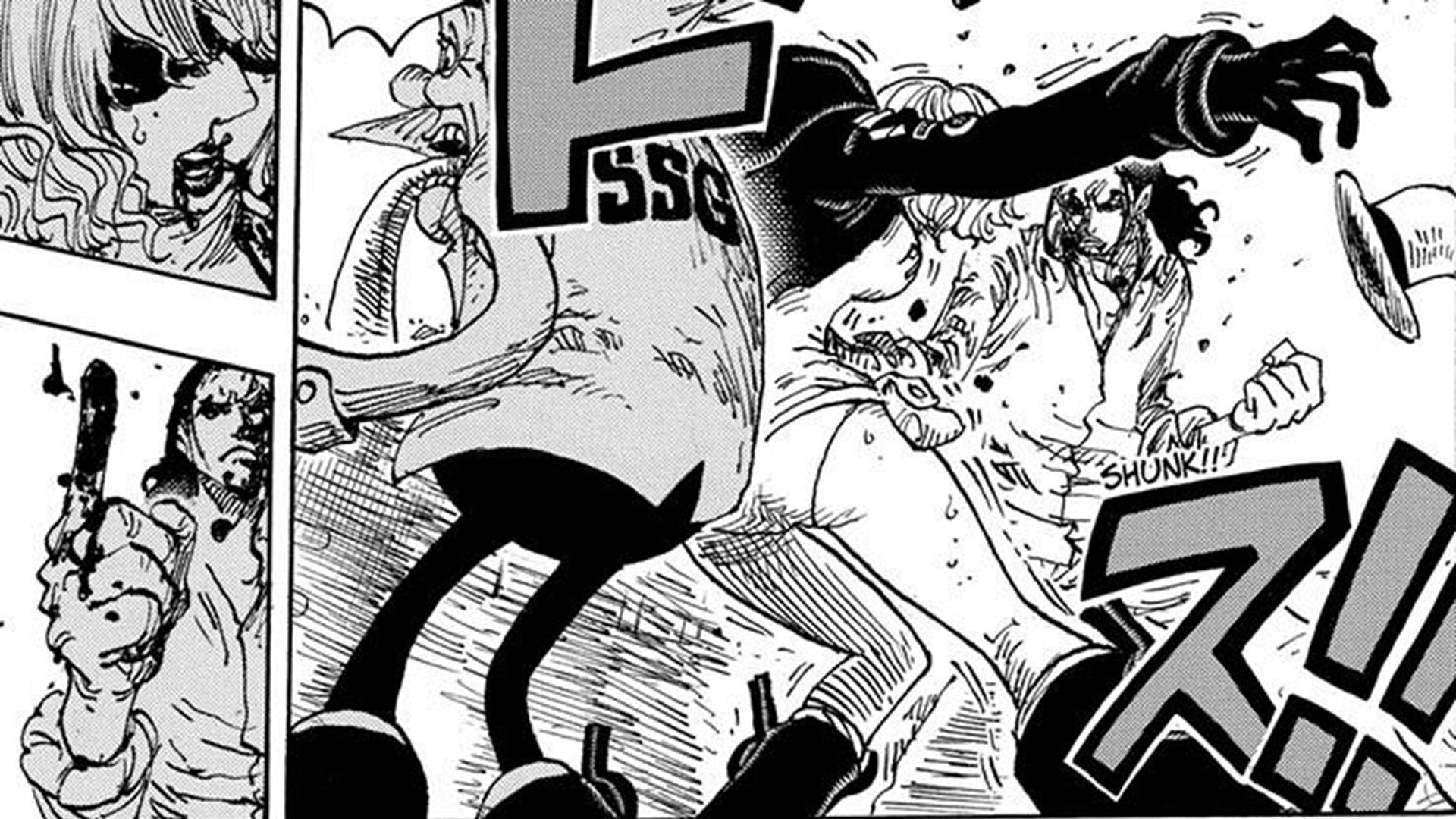 Normally, Stussy can&#039;t handle even Lucci&#039;s most basic attacks (Image via Shueisha)