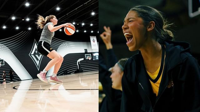 Former teammates Kate Martin and Jada Gyamfi 