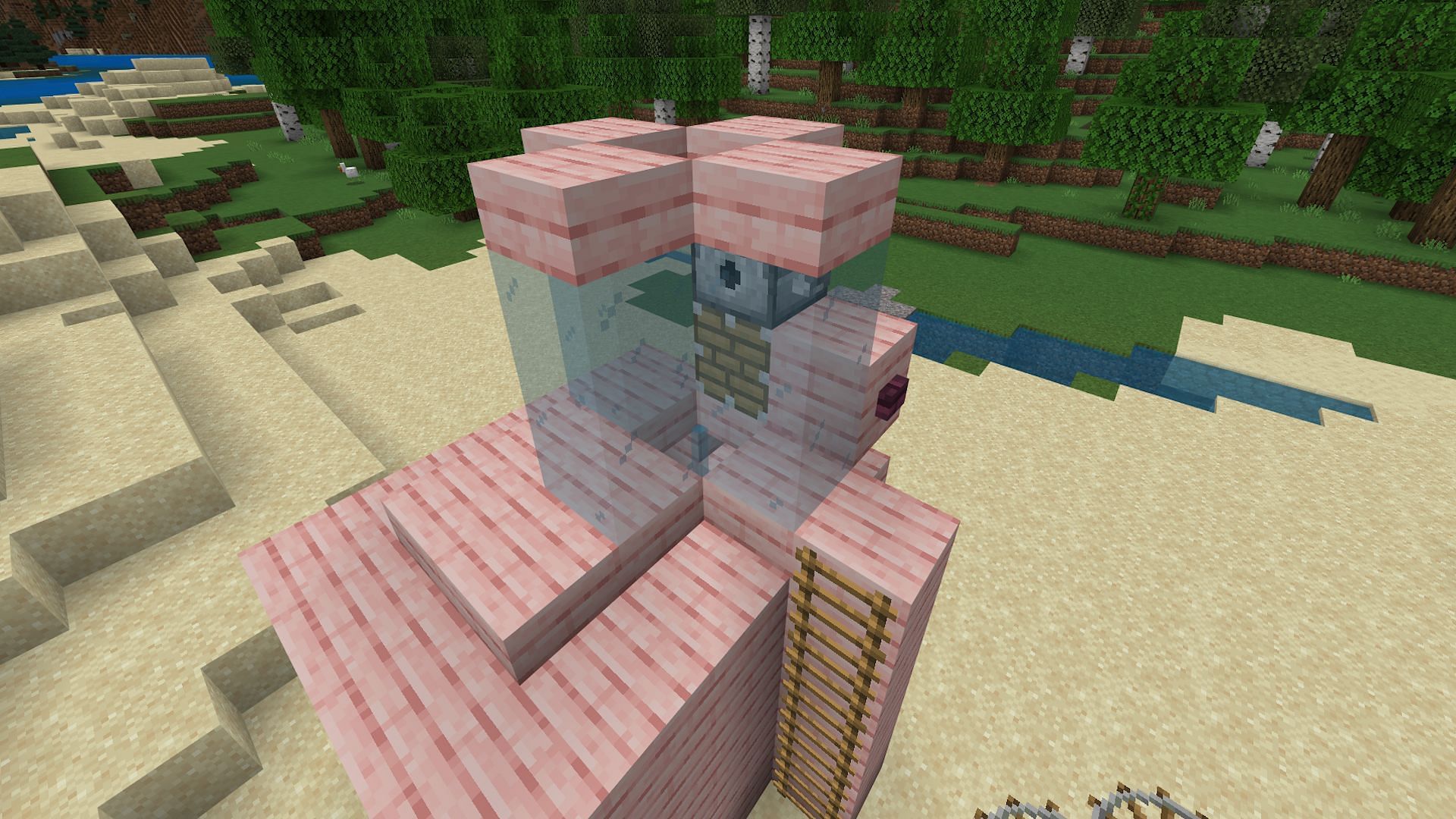 The walls of the upper villager chamber (Image via Mojang)