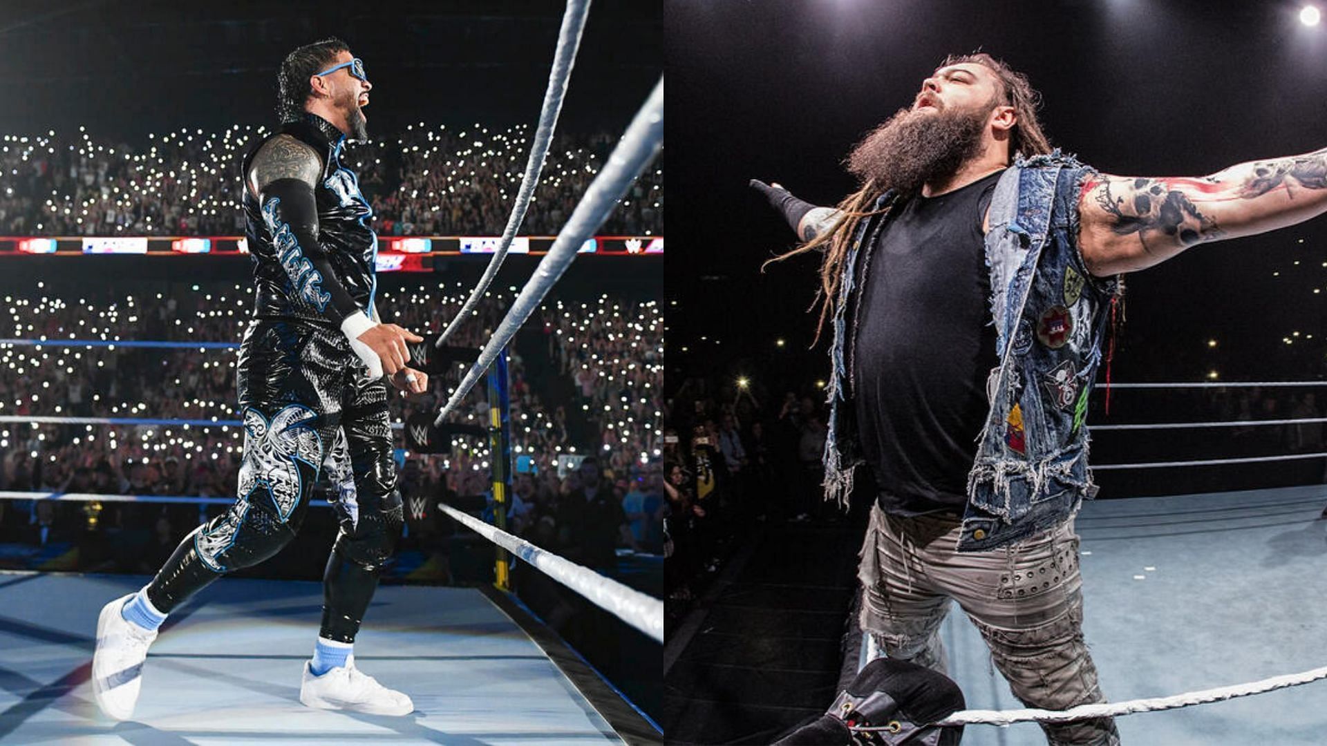 Jey Uso (left) and Bray Wyatt (right)