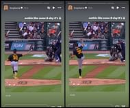 Olivia Dunne celebrates Paul Skenes' birthday strikeouts. PHOTO: OLIVIA DUNNE/INSTAGRAM