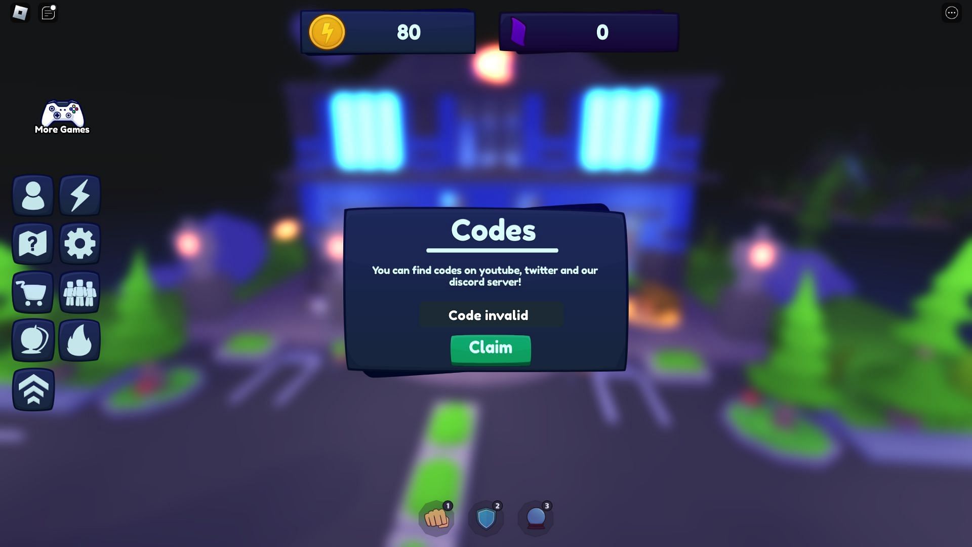Troubleshooting codes for SPES (Image via Roblox)