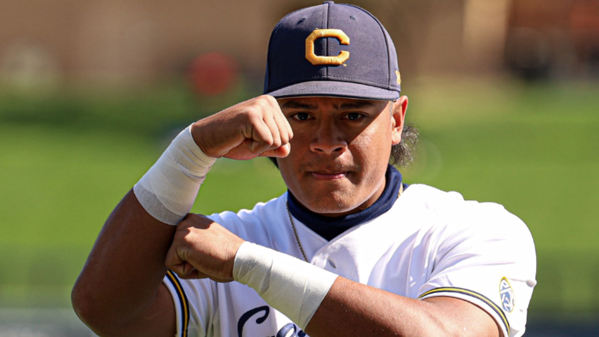 California catcher Caleb Lomavita has carried the Golden Bears all season smacking 14 home runs and 50 RBIs.