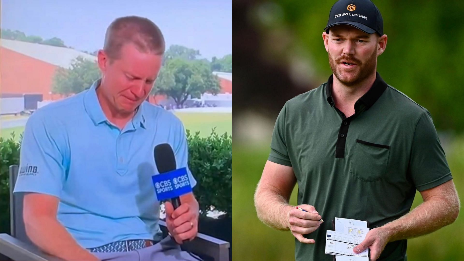 (L) PGA Tour on X (@pgatour); (R) Grayson Murray on Instagram (@graysonmurray)