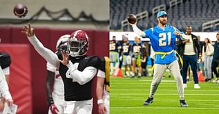 WATCH: Alabama QB Jalen Milroe sweats it out on field with former NFL QB Jordan Palmer