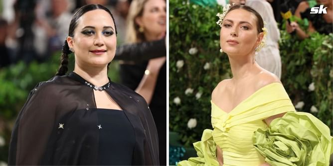 Maria Sharapova raves about Lily Gladstone's "chicest" Met Gala 2024 look honoring the actress' Indigenous heritage with stunning celestial design