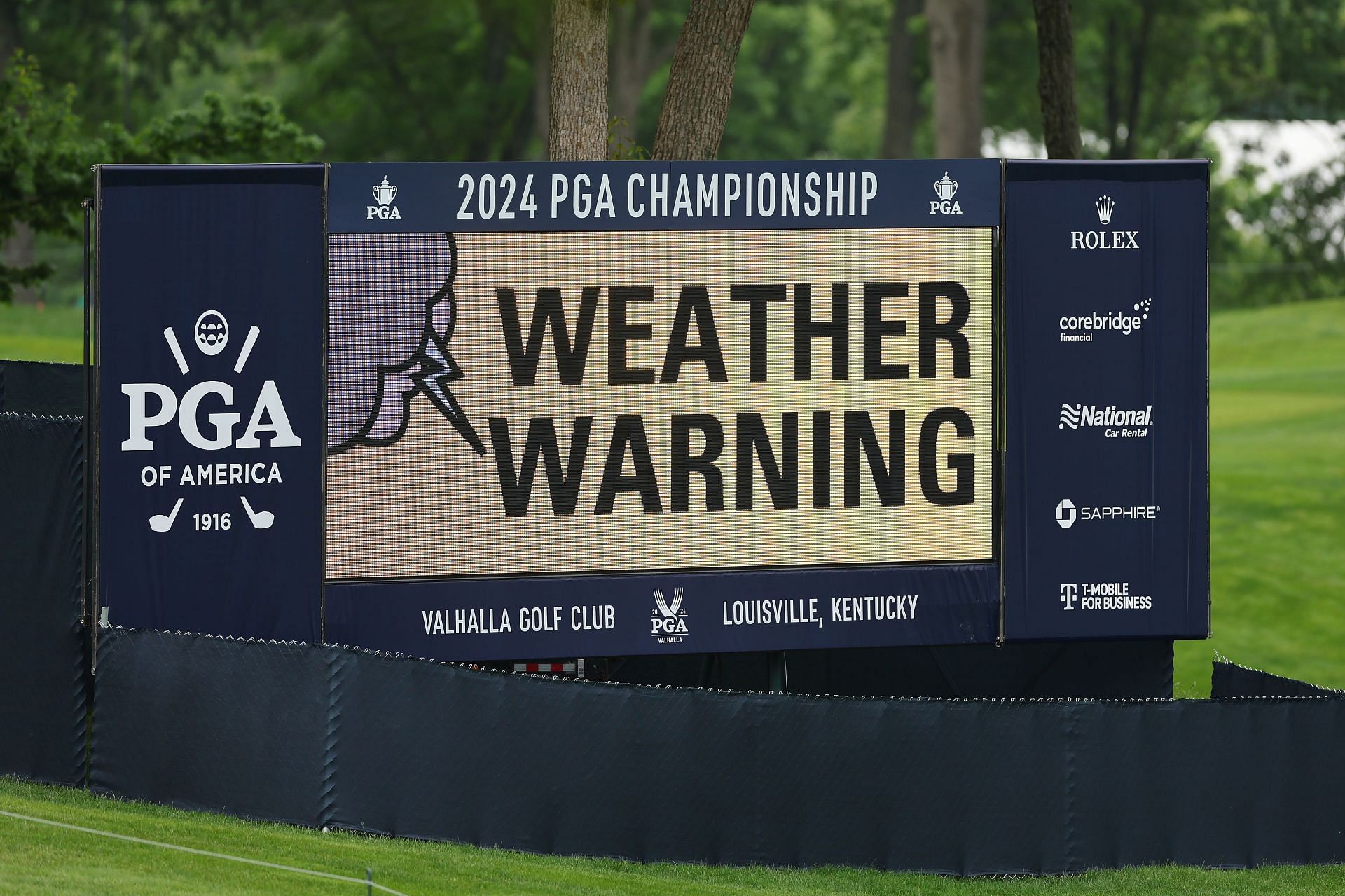 Weather has impacted the PGA Championship already