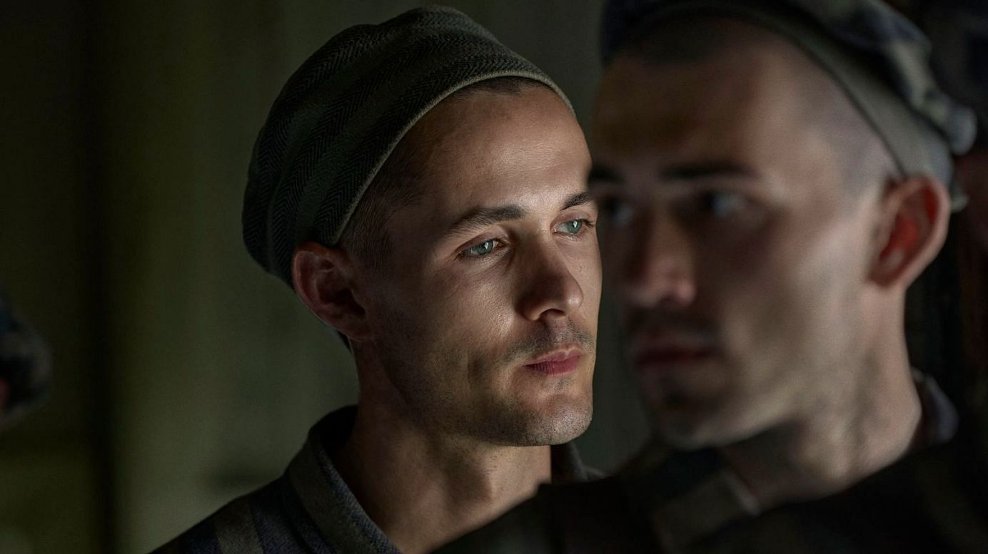 Jonah Hauer-King as Lale Sokolov in &#039;The Tattooist of Auschwitz&#039; (via Sky Atlantic)