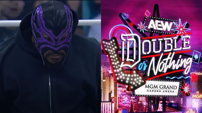 Mysterious masked man invades AEW Double or Nothing