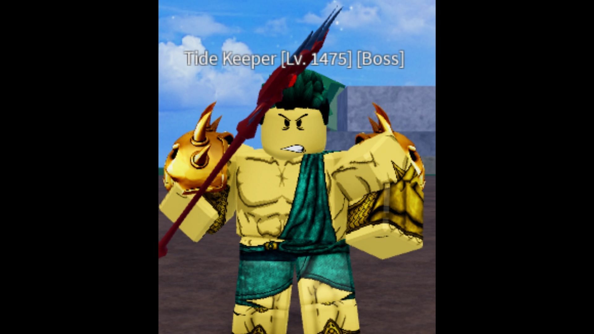 Tide Keeper is a difficult boss in the game (Image via Roblox || Blox Fruits Fandom)