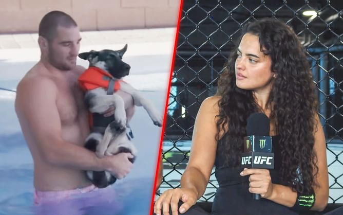 Sean Strickland addresses controversial take on men loving their dogs with Nina-Marie Daniele: "Maybe I do need therapy"