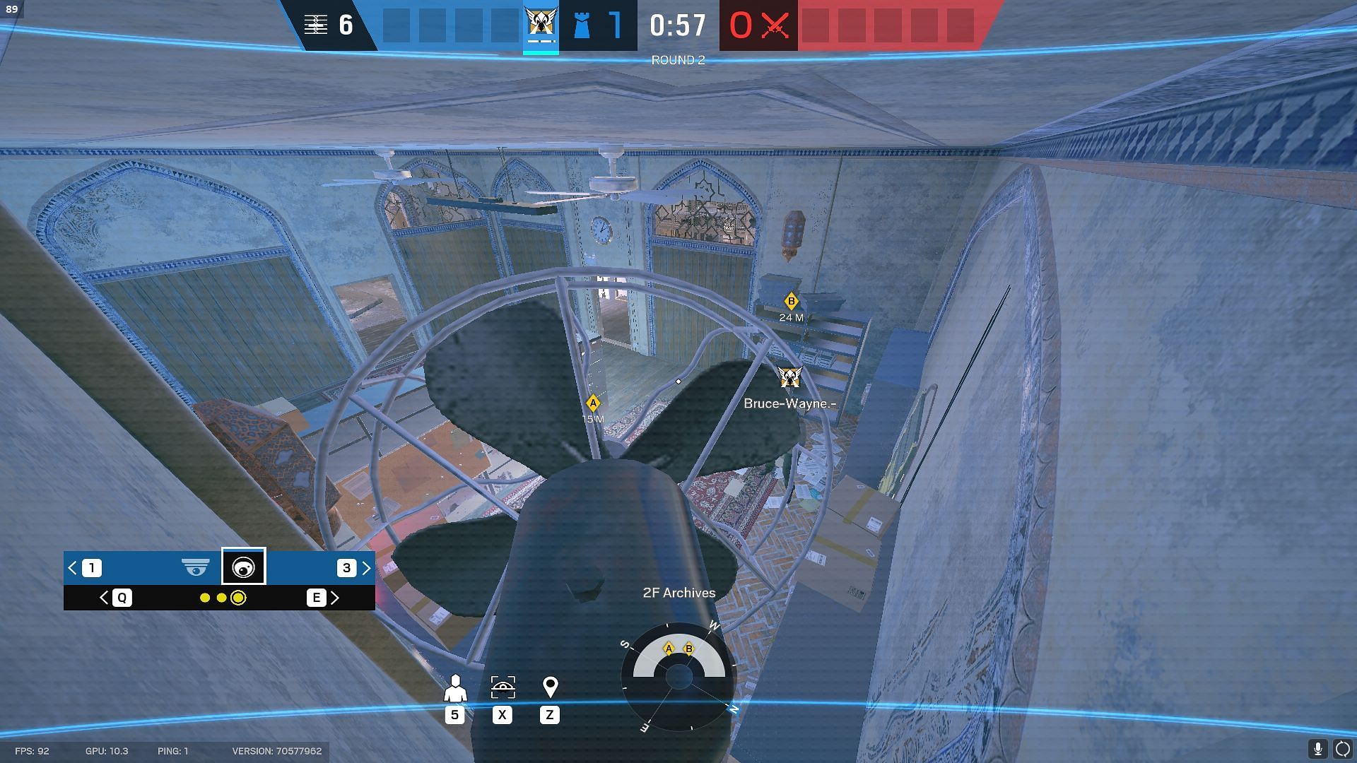 Archives camera feed (Image via Ubisoft)