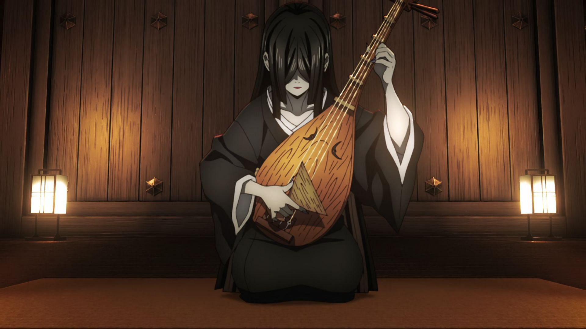 Nakime as seen in the anime series (Image via Ufotable)