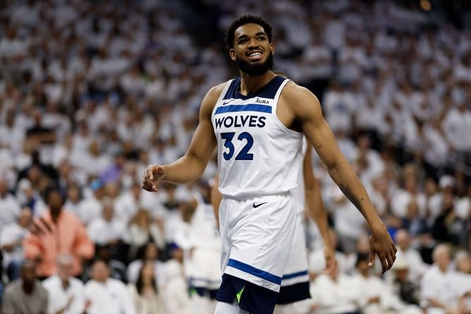 In Photos: Karl-Anthony Towns pulls up in $174,350 Maybach toting $11,100 Louis Vuitton bag for Game 6 vs Nuggets