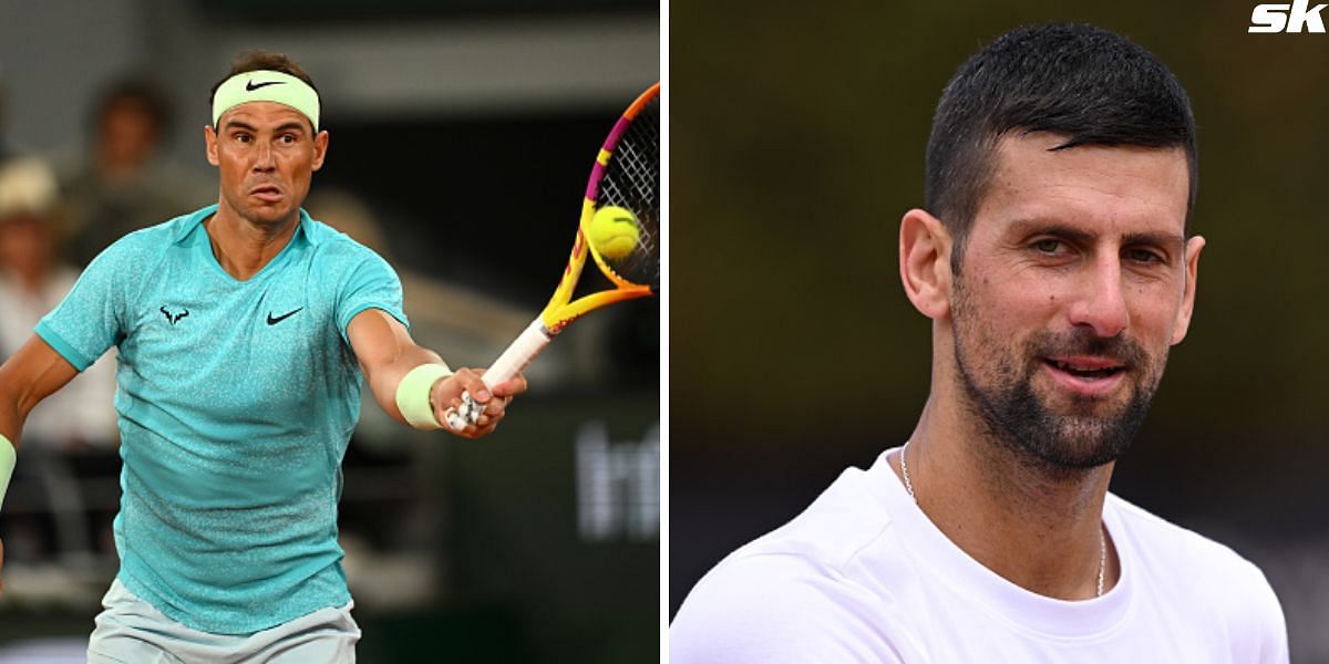 Rafael Nadal (L) and Novak Djokovic (R) [Source: Getty Images]