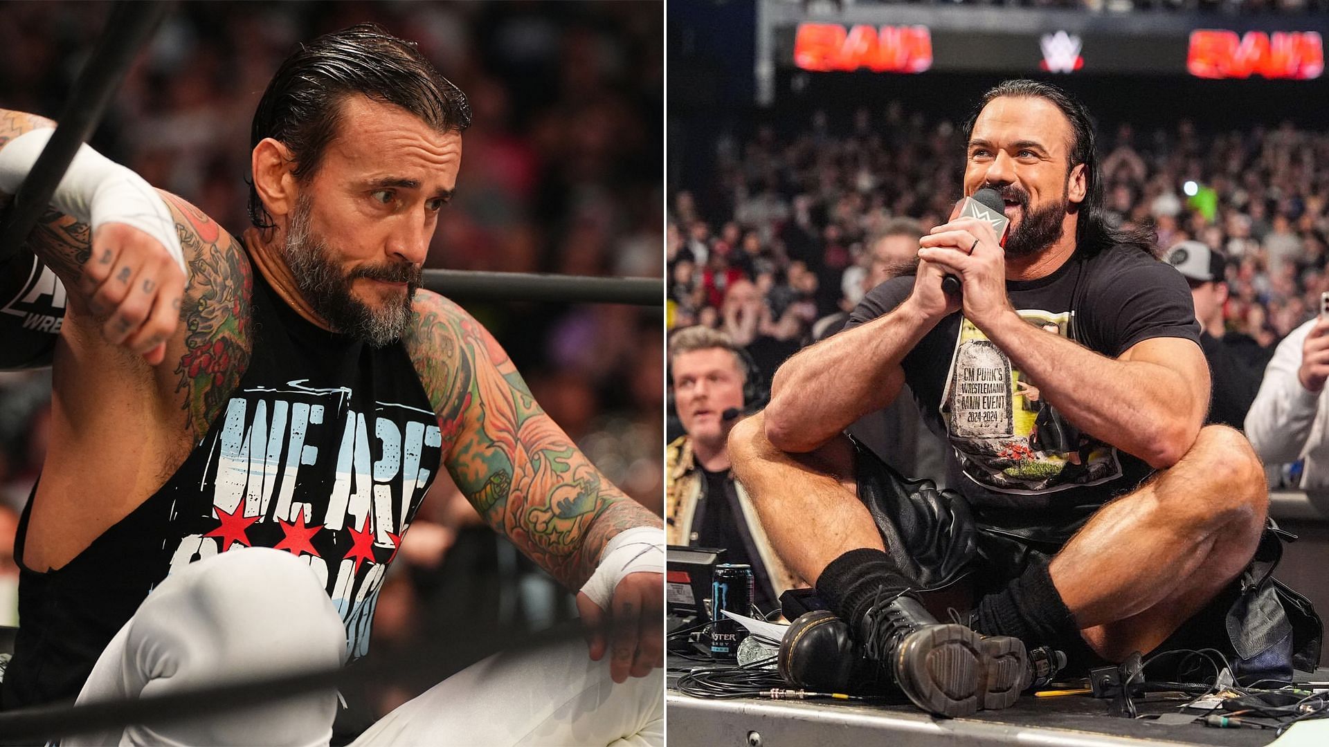 Punk and McIntyre are bitter enemies (image credits: All Elite Wrestling / Drew McIntyre on X)