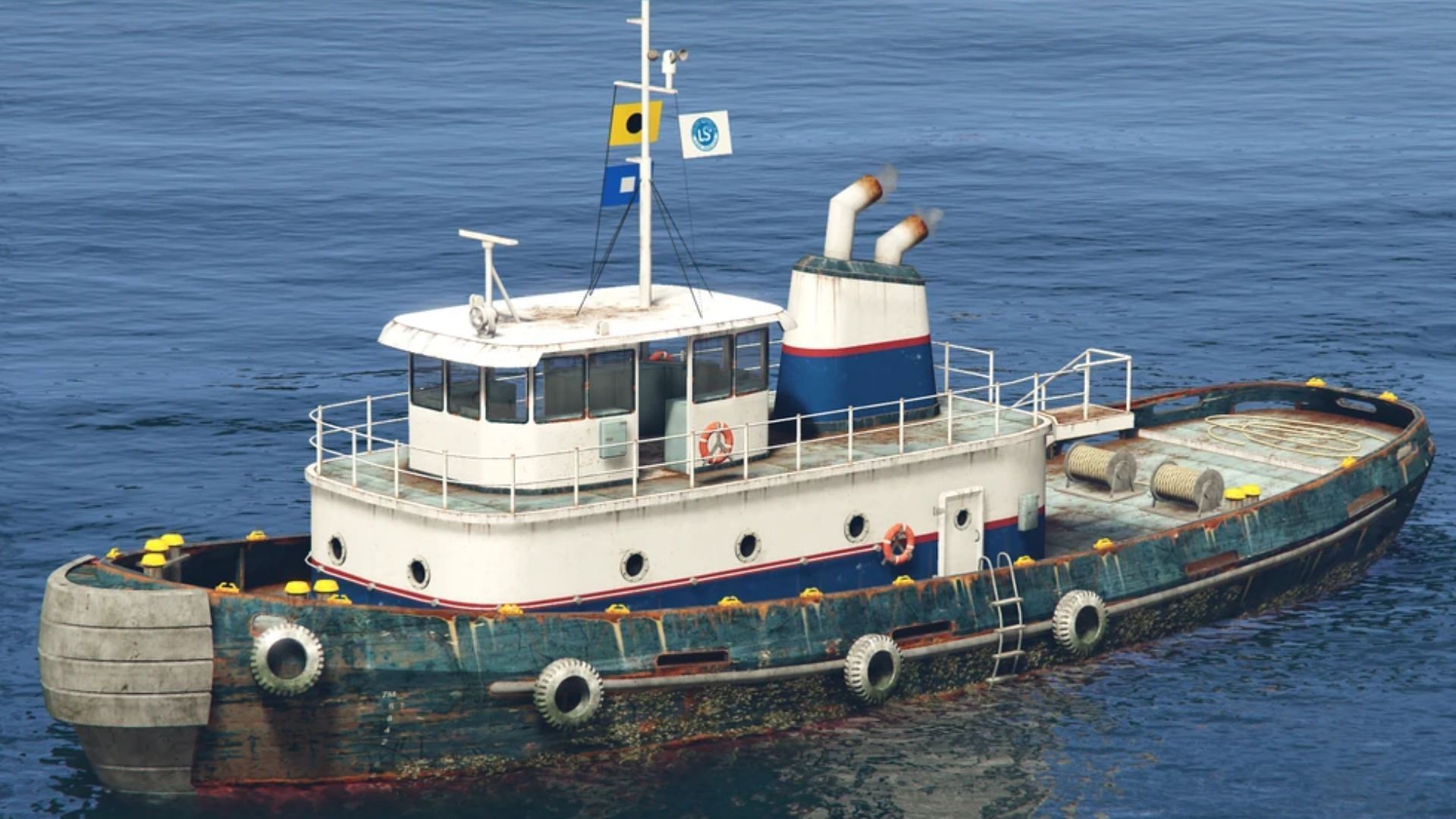 The Tug boat in Grand Theft Auto Online. (Image via GTA Wiki)