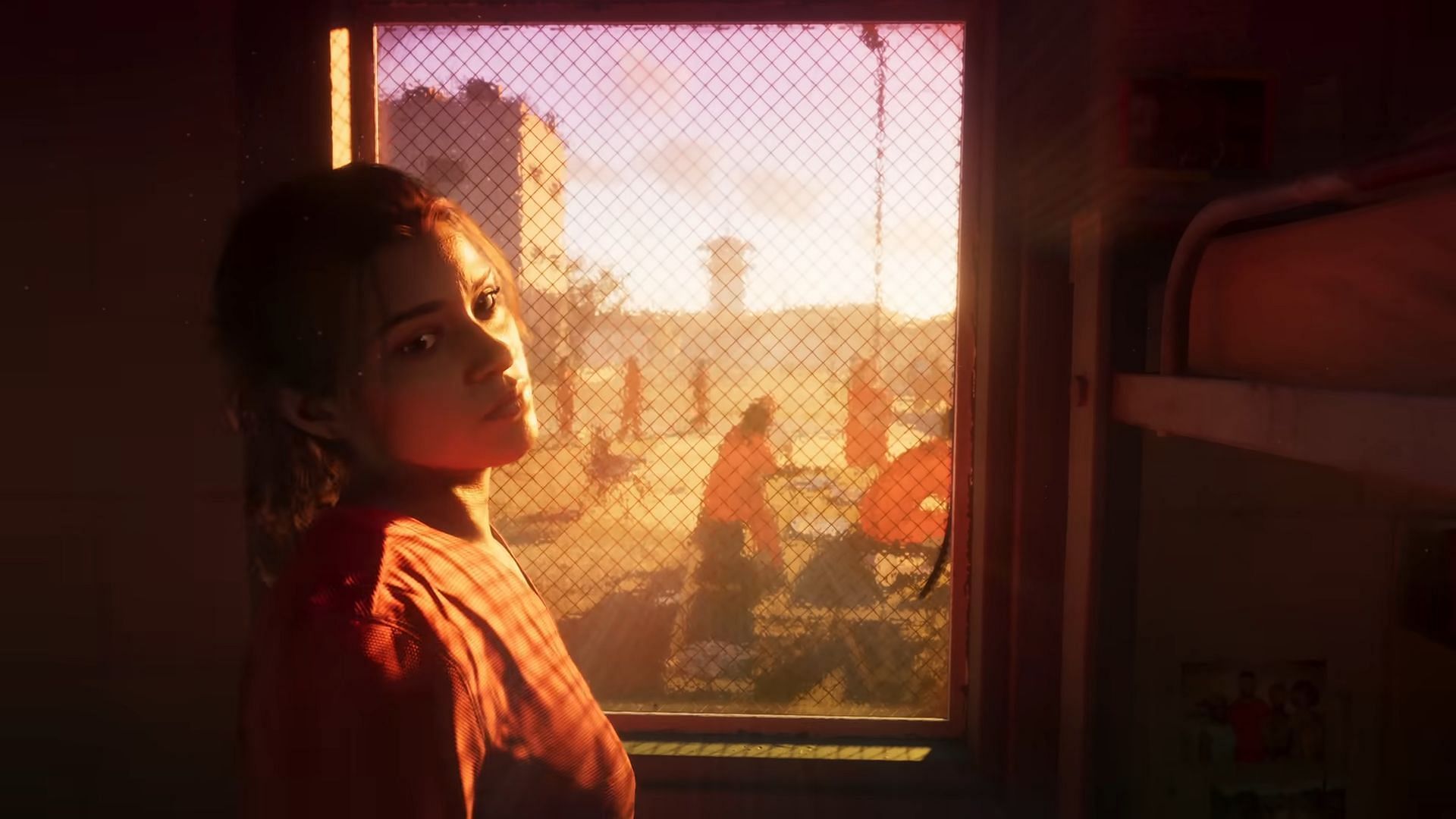 Lucia is seen inside a prison (Image via Rockstar Games)