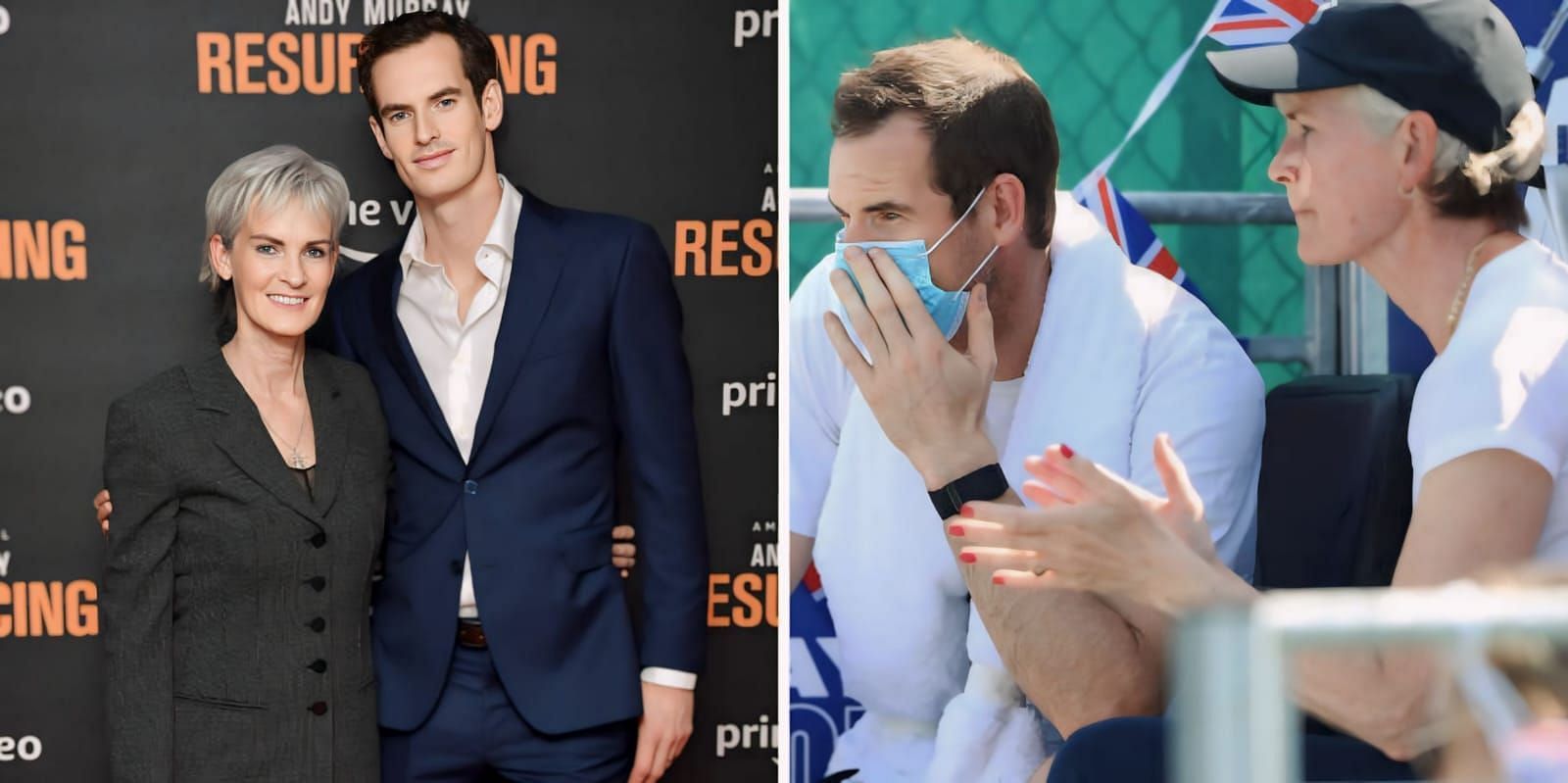 Andy Murray and Judy Murray banter with each other