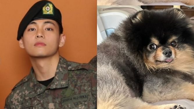 "Taehyung came home”: Fans react as BTS’ V gives ARMYs an update on his military life with a photo of him in uniform with fellow soldiers