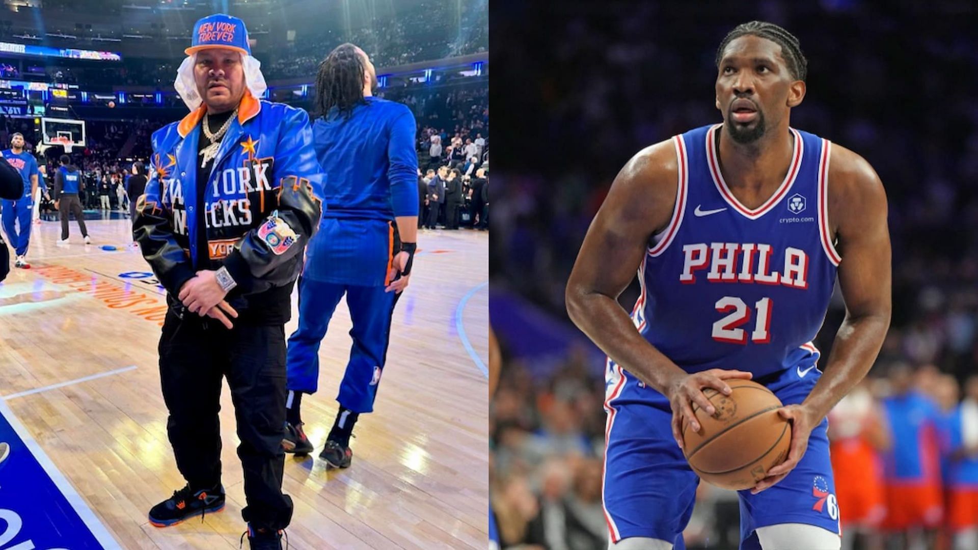 Fat Joe takes a dig at Joel Embiid prior to Sixers vs Knicks Game 5 tip-off