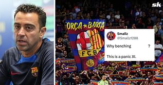 “This is a panic XI” - Barcelona fans furious as Xavi refuses to name 27-year-old in starting line-up vs Girona