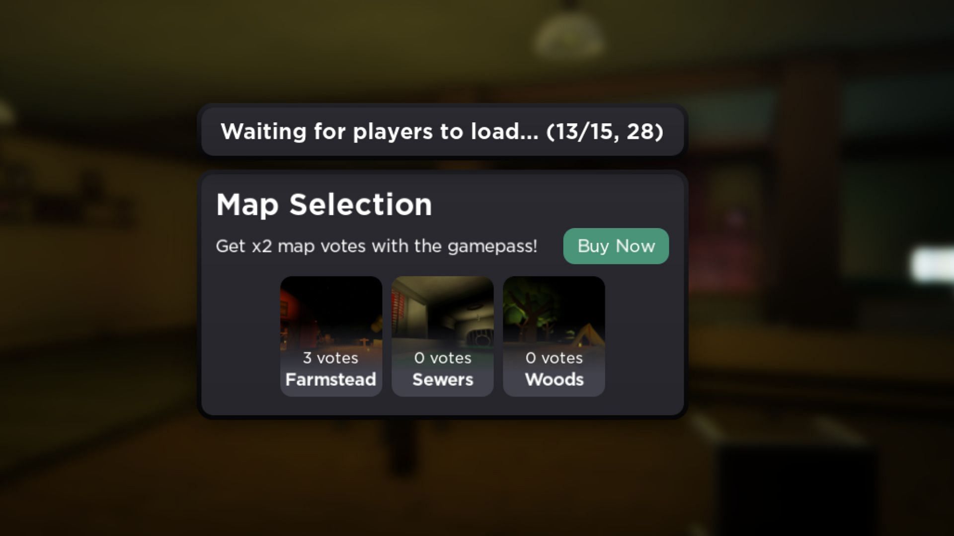 Map Selection in Flicker (Image via Roblox)