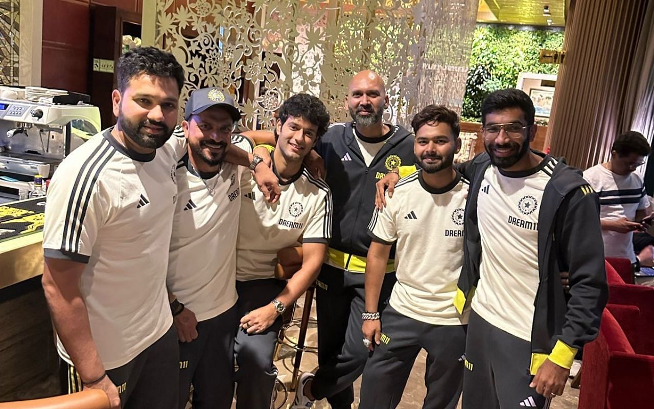 टी20 वर्ल्ड कप के लिए अमेरिका पहुंची भारतीय टीम (Photo Courtesy: Rishabh Pant X)                               