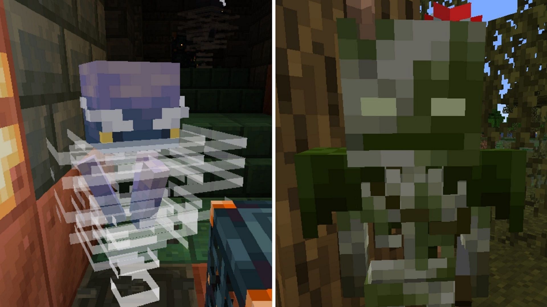 Minecraft 1.21&#039;s bogged and breeze present new foes to challenge (Image via Mojang)