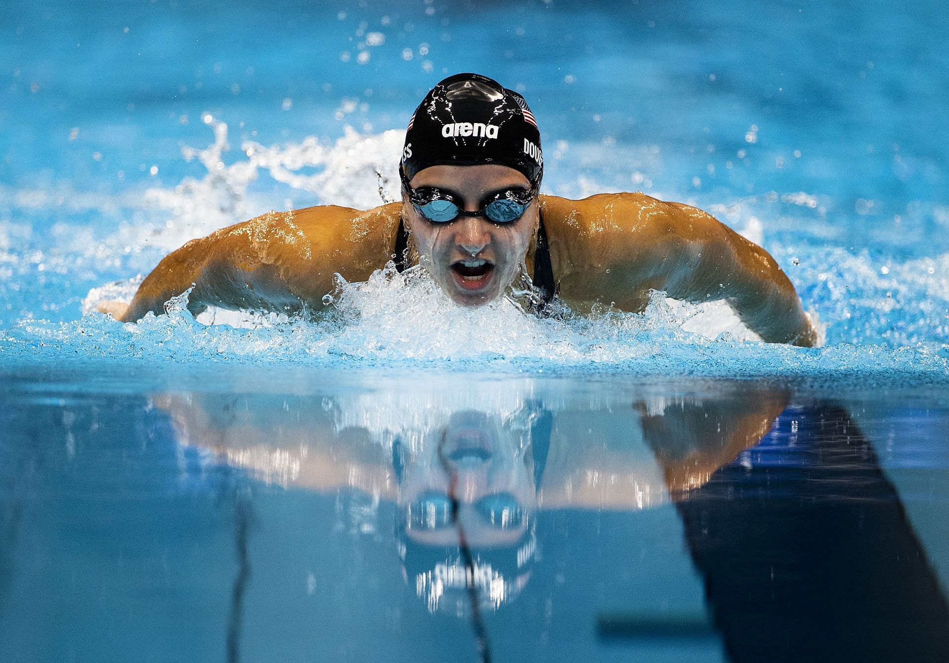 Kate Douglass at the Tokyo 2020 Olympic Games. (Photo by Al Bello/Getty Images)