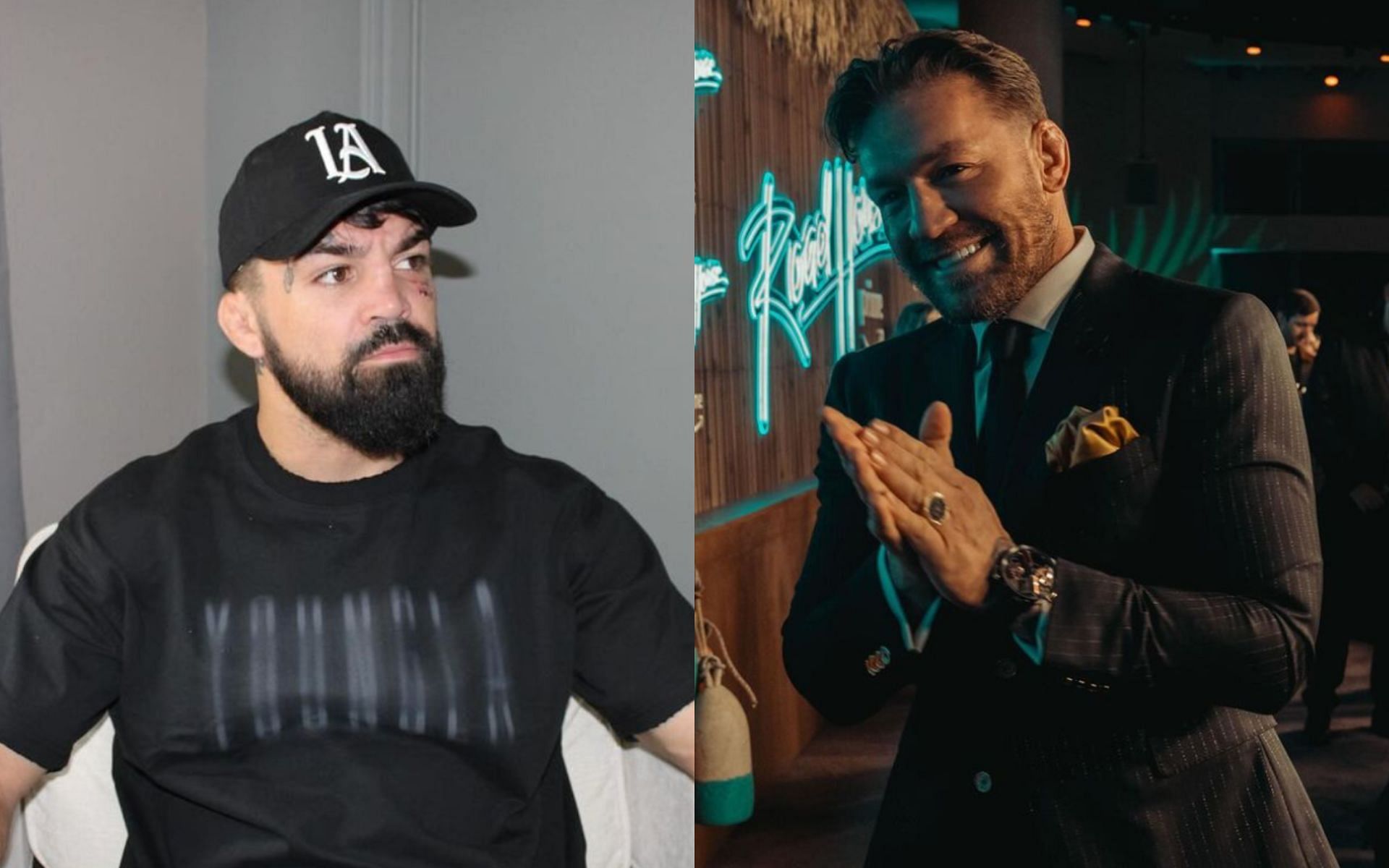 Mike Perry (left) claims to be a part owner of BKFC with Conor McGregor (right) [Photo Courtesy @platinummikeperry and @thenotoriousmma on Instagram]