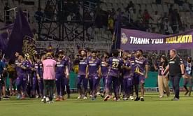[Watch] KKR players do a lap of honor at Eden Gardens after victory against MI in their last home game of IPL 2024