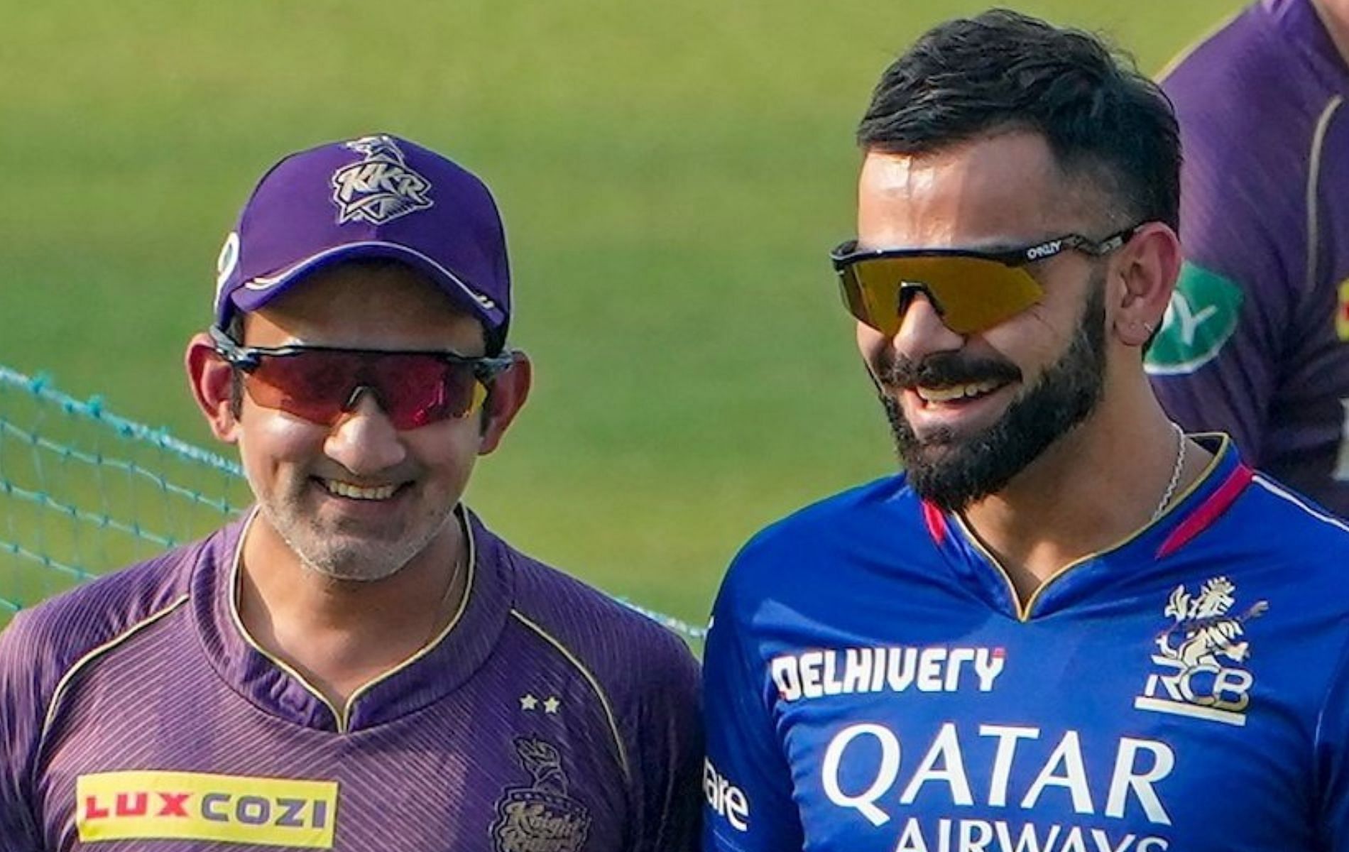 Gautam Gambhir (L) and Virat Kohli