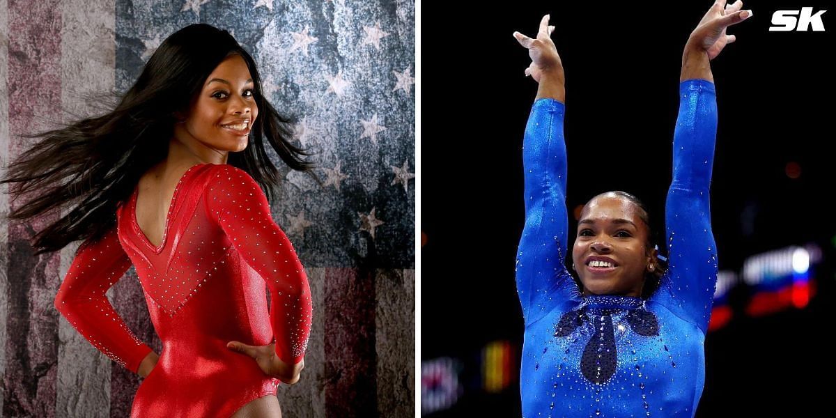 Gabby Douglas reacts to Shilese Jones