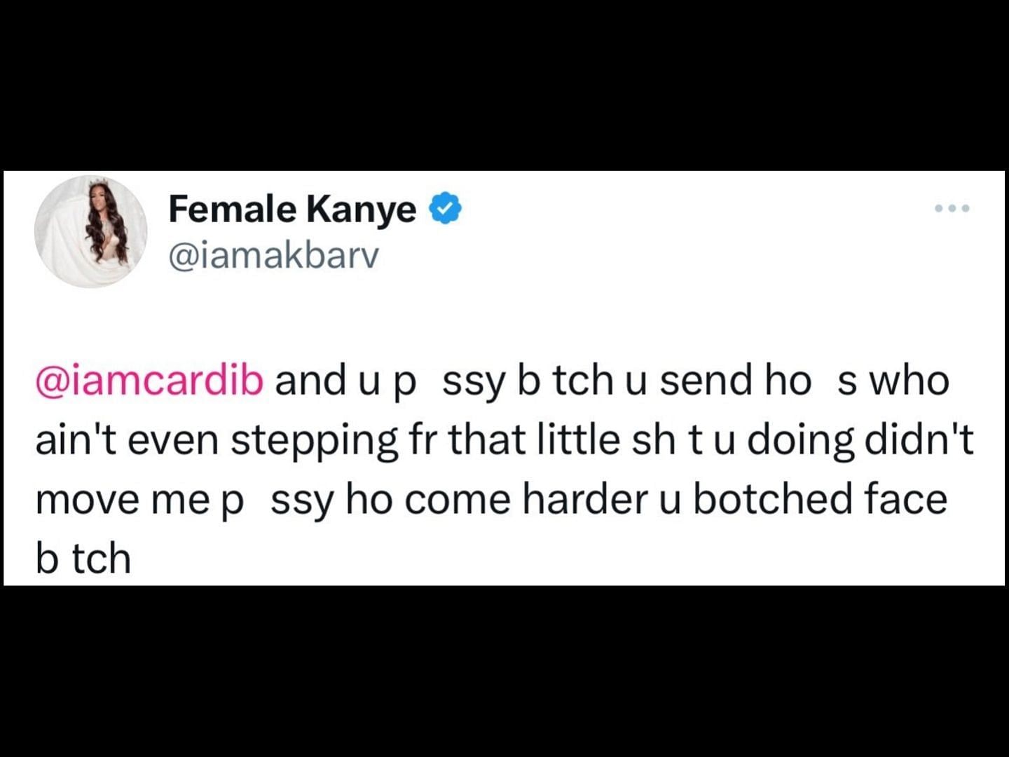 Akbar V directly called out Cardi B, accusing her of the attack. (Image via X/@MobzWorld)