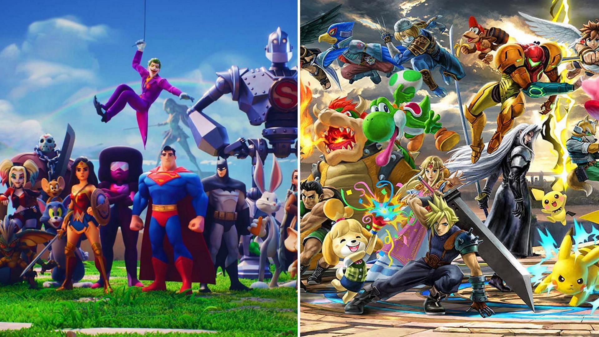 Similarities and differences between Multiversus vs Super Smash Bros