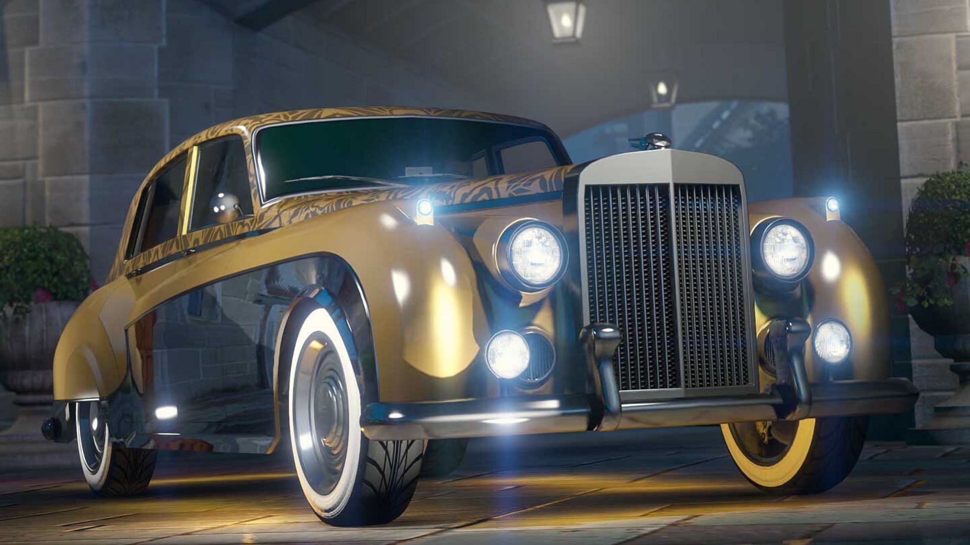 A sleek gold Enus Stafford (Image via Rockstar Games)