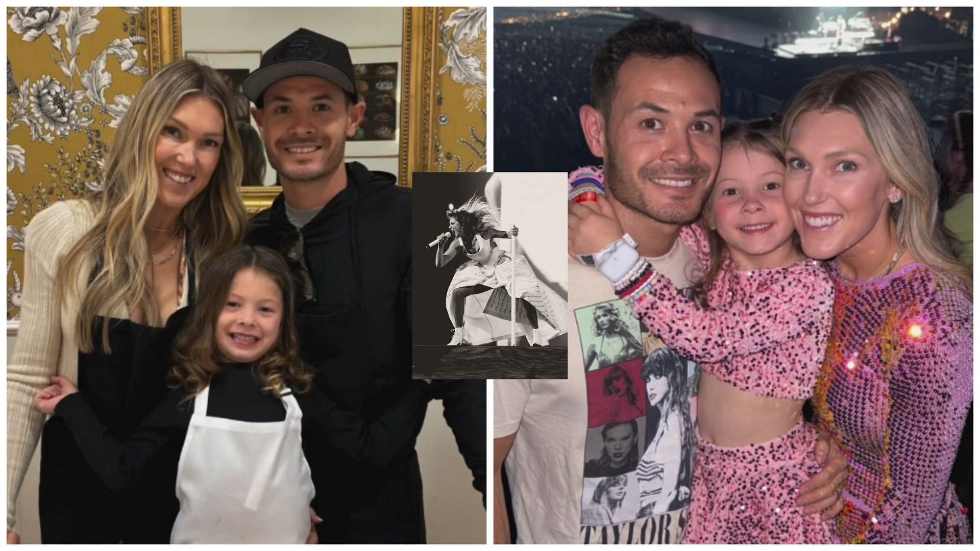 Kyle Larson and his family attends Taylor Swift