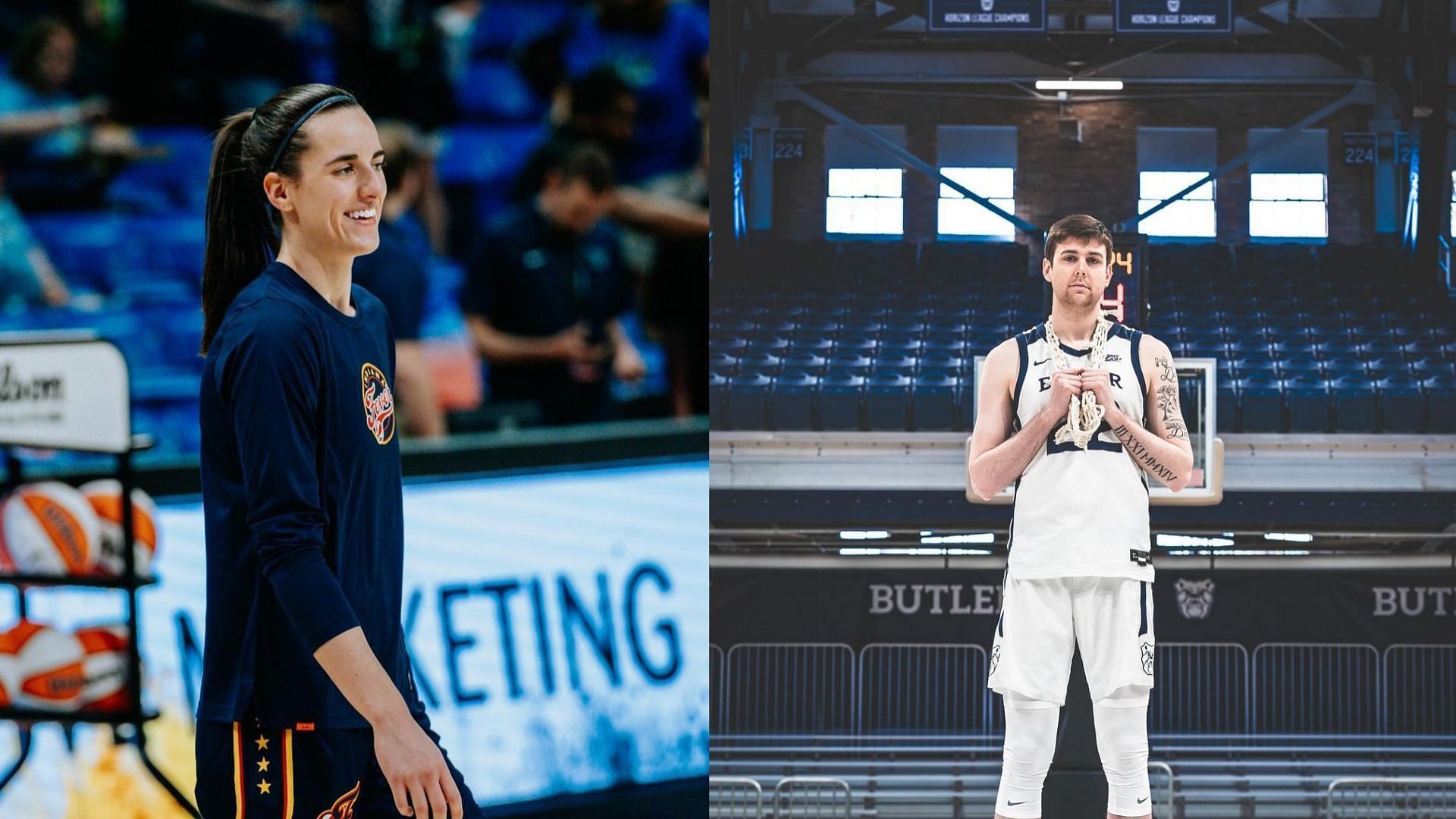 Indiana Fever star Caitlin Clark and Patrick McCaffery