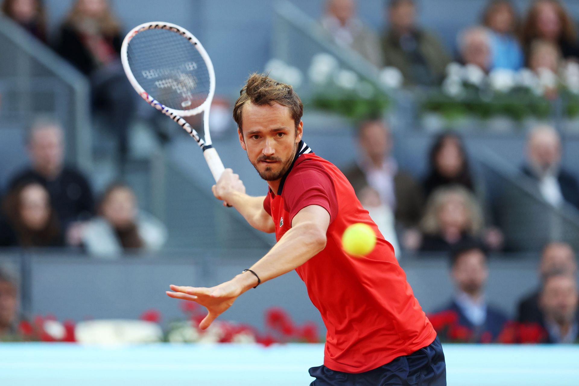 Medvedev at the 2024 Madrid Open.