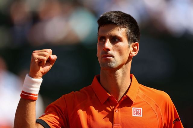 Novak Djokovic pictured at the 2015 French Open