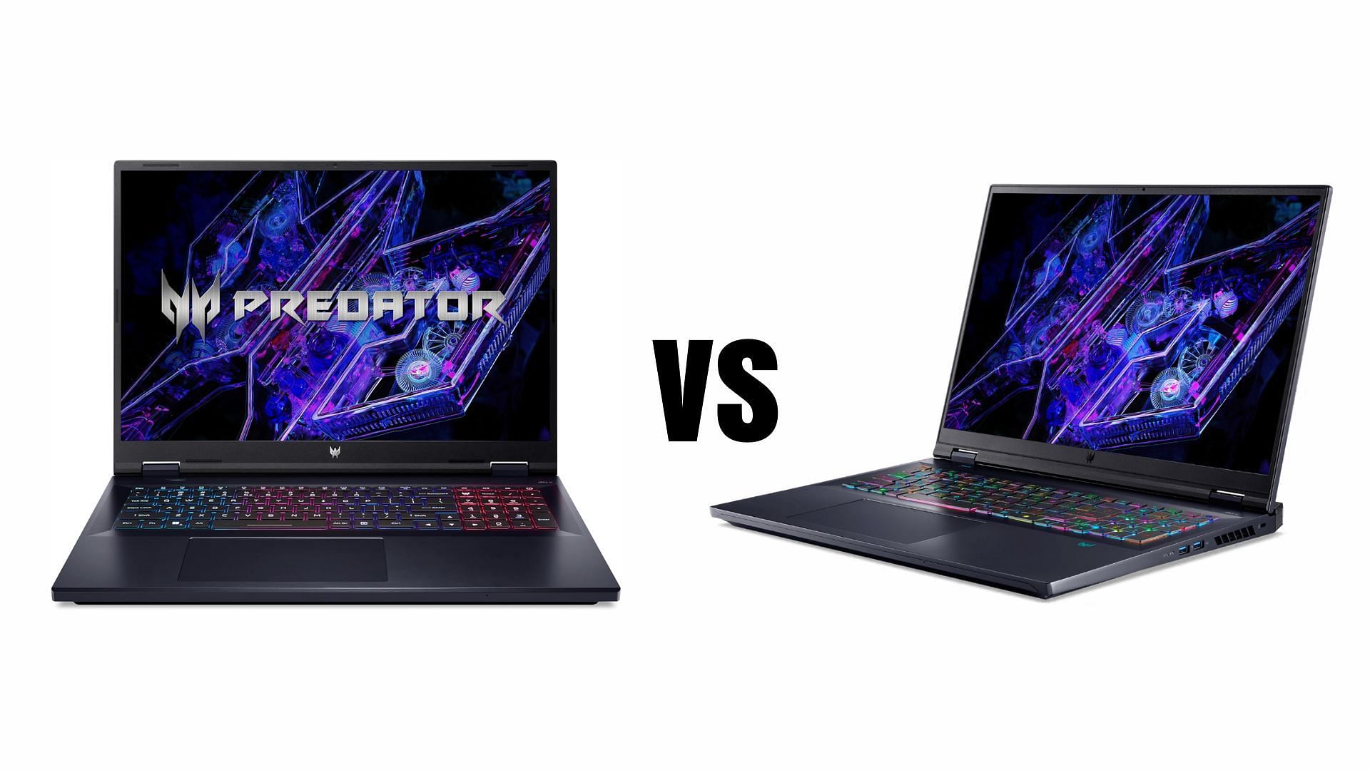 Both Acer Predator laptops offer top-of-the-line current gen hardware. (Image via Acer and Amazon)