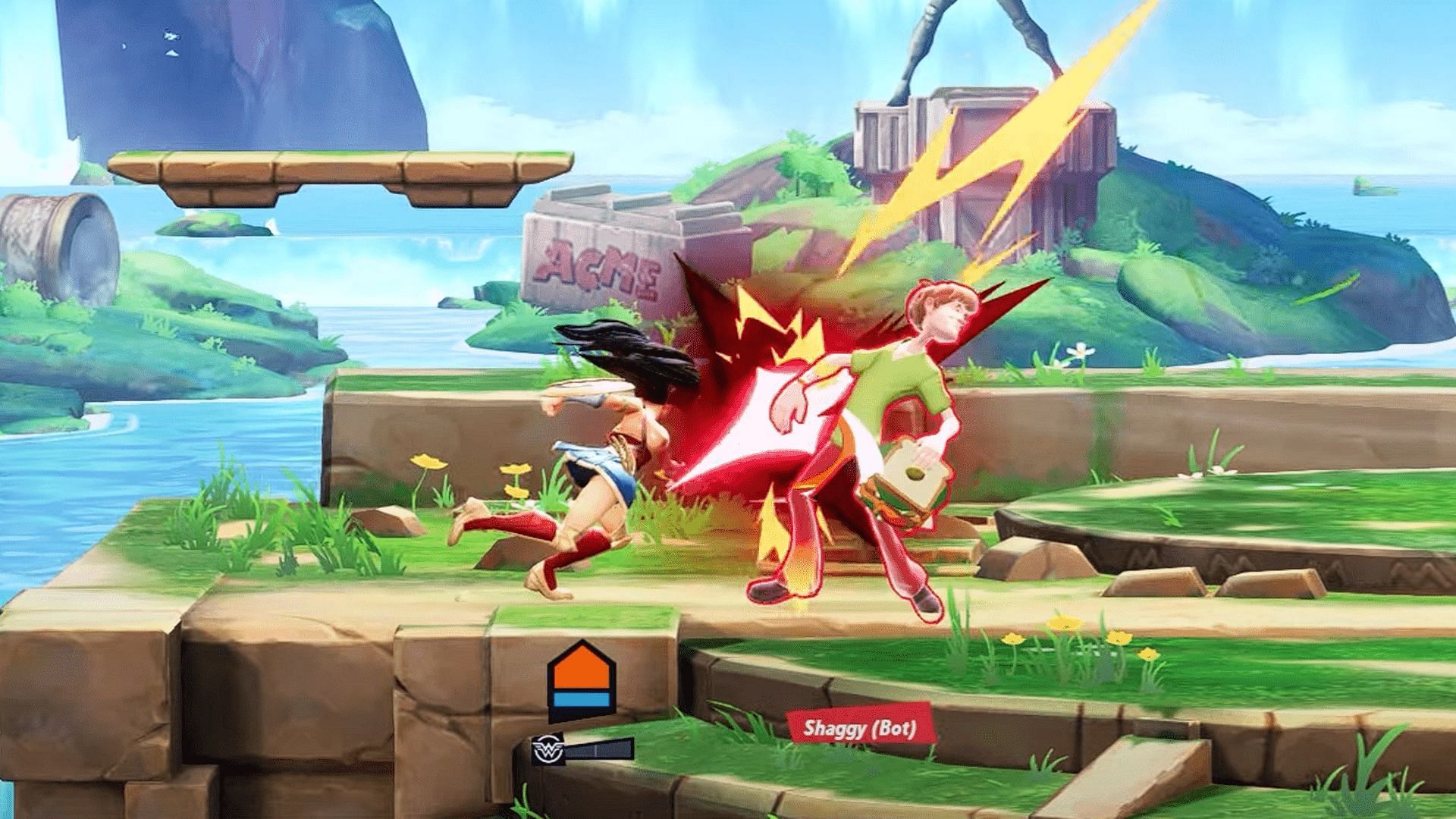 Attacks from the princess of Amazon (Image via Warner Bros. Games)