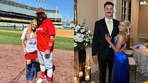 "Same girl same" - Brandon Crawford's wife Jalynne echoes Olivia Dunne's nervous energy while watching boyfriend Paul Skenes pitch in MLB debut