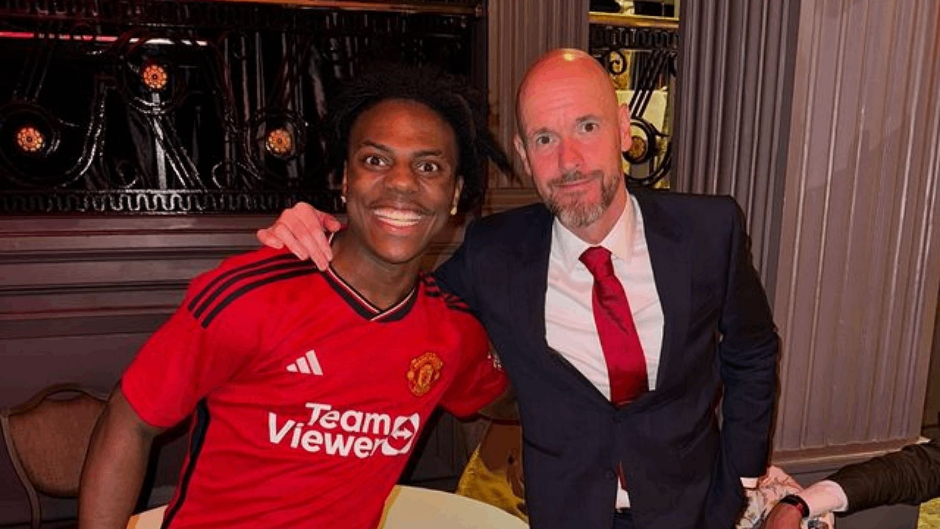 Darren was invited the Man United after-party (Image via ishowspeed/Instagram)