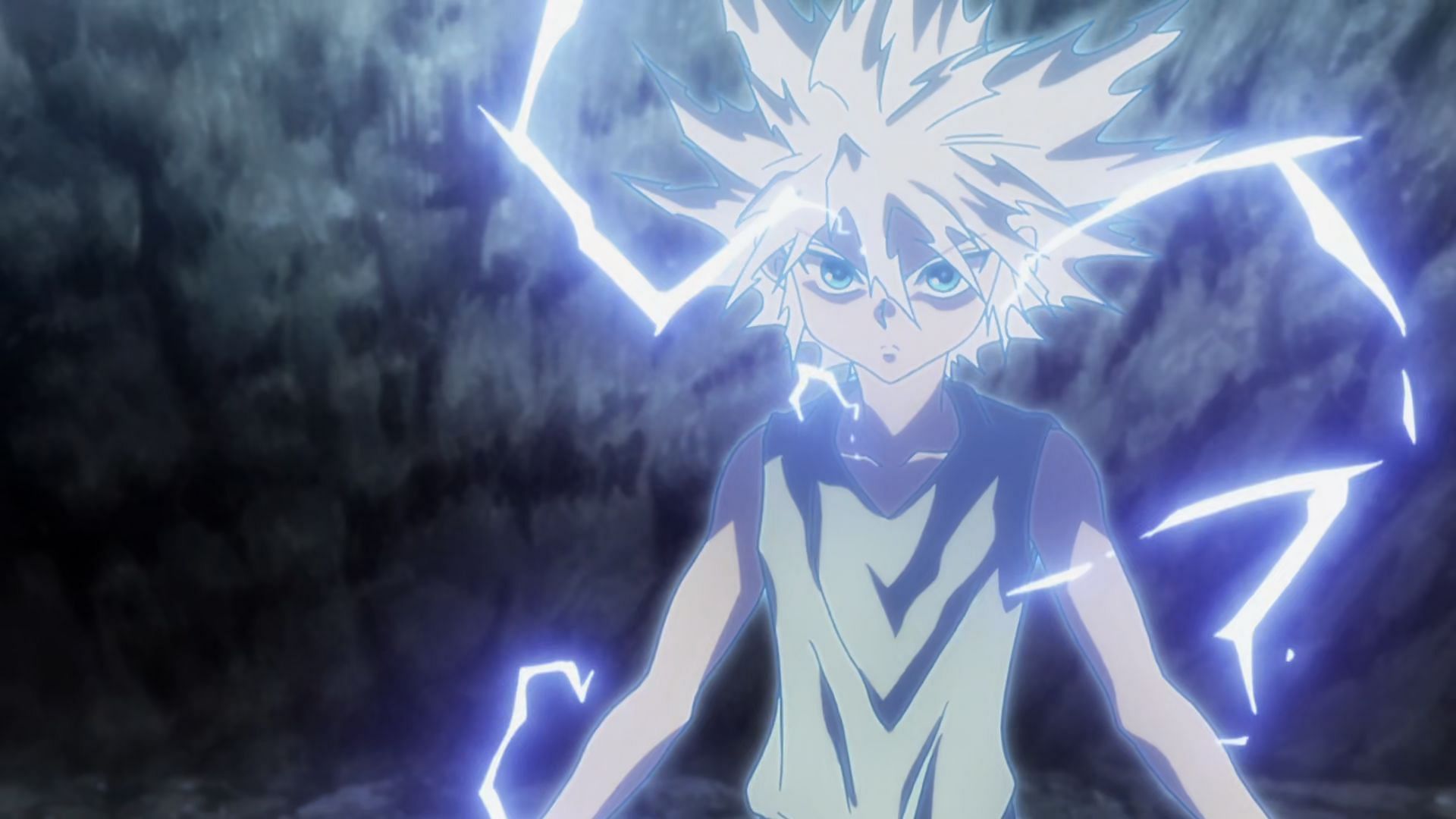 Killua&#039;s Godspeed form as seen in Hunter x Hunter (Image via Madhouse)