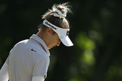 Nelly Korda off to a shocking start at the US Open Women’s Major after dunking 3 shots in the water